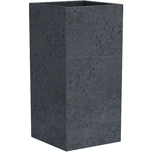 Scheurich Pflanzgefäß C-Cube 28 cm x 28 cm Stony Black günstig online kaufen