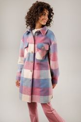 Aniston CASUAL Fleecejacke im Karo-Dessin günstig online kaufen