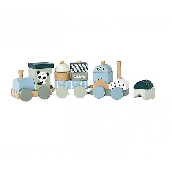 Eichhorn Spielzeug-Zug Holzzug, (16-tlg), blau/grün mit günstig online kaufen