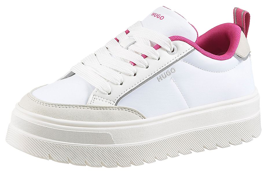 HUGO Lyssa_Tenn Plateausneaker Schnürschuh, Halbschuh, Freizeitsneaker günstig online kaufen