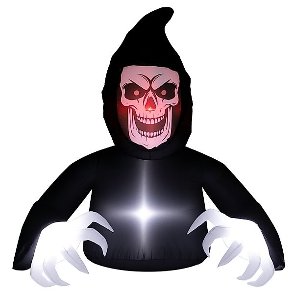 Outsunny Aufblasbarer Sensenmann, Halloween-Dekoration mit LED-Lichtern, mi günstig online kaufen