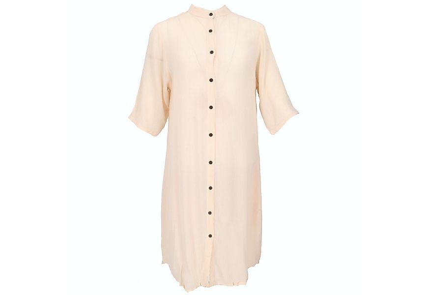Guru-Shop Midikleid Boho Hemdkleid, lange Viskose Crepe Tunika -.. alternat günstig online kaufen