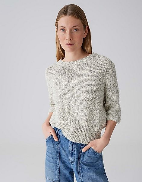 OPUS Strickpullover Pamos Halbarm mit Rundhalsausschnitt günstig online kaufen
