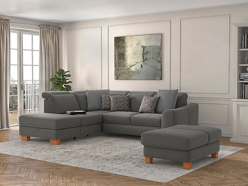 sit&more Ecksofa "Dundee L-Form" mit Federkern und Massivholzfüßen, wahlwei günstig online kaufen