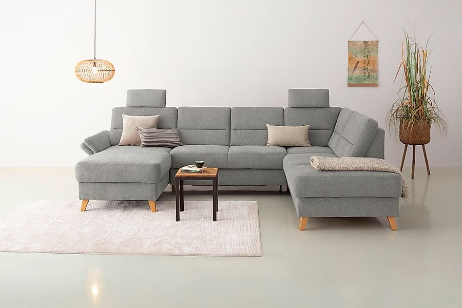 Home affaire "Westerland U-Form" Federkern, wahlweise Bettfunktion, Staurau günstig online kaufen