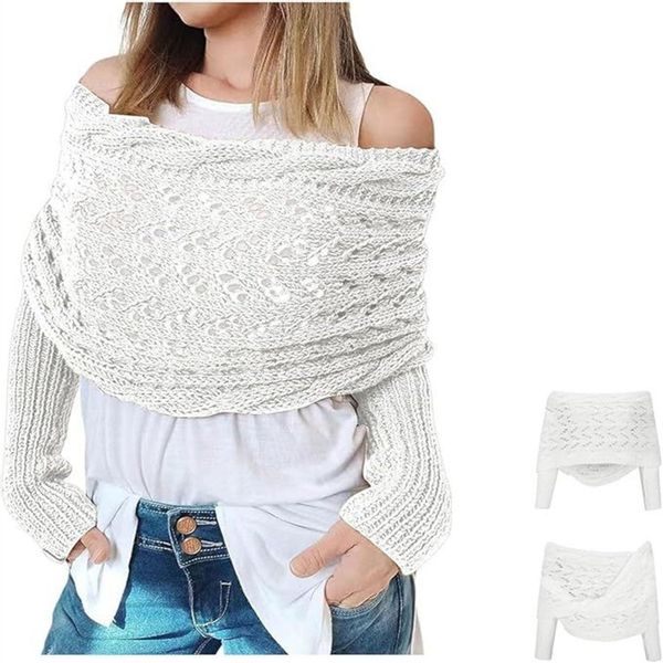 autolock Strickponcho Multifunktionaler Schal mit Ärmeln,Gestrickter günstig online kaufen