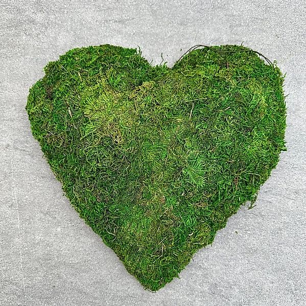 Radami Gartenfigur Moosherz Moos Herz 30cm für Türen Hochzeit Trauer Geburt günstig online kaufen