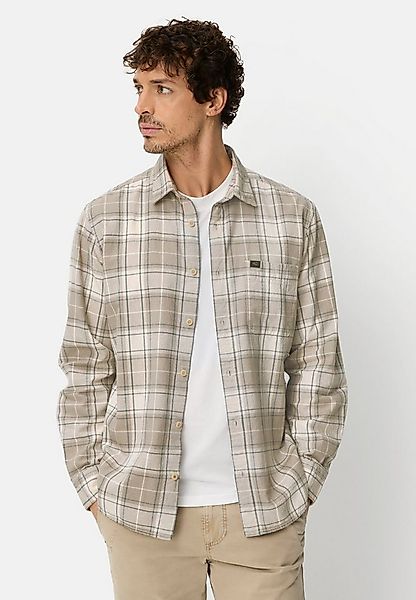 camel active Karohemd mit Brusttasche Langarm Kentkragen Kentkragen günstig online kaufen