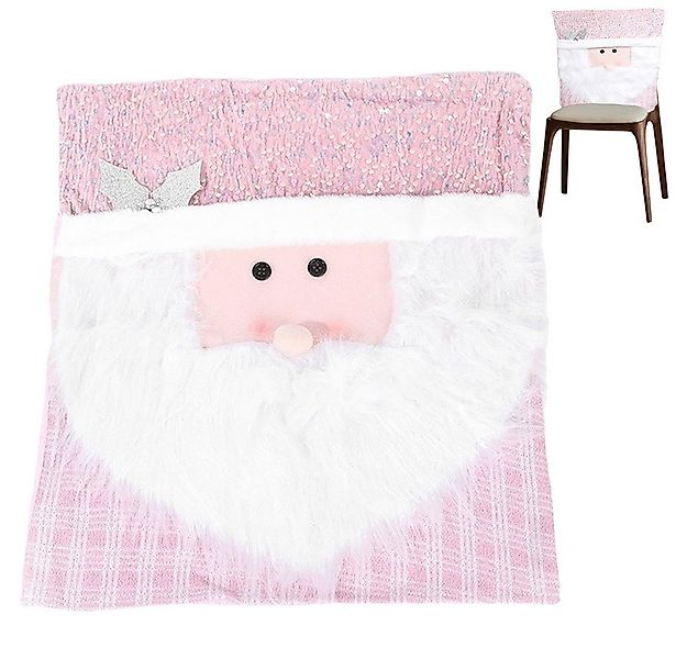 CLTYQ Stuhlhusse Weihnachtliche Stuhlhussen Weihnachtsdekorationen, in Rosa günstig online kaufen