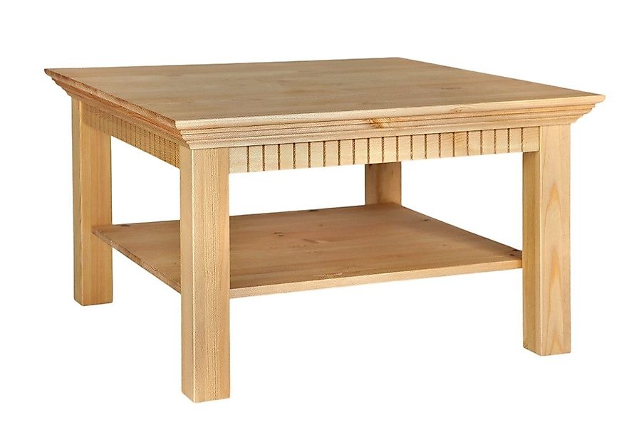 Clever-Moebel Couchtisch Couchtisch im Landhausstil, 76x76 günstig online kaufen