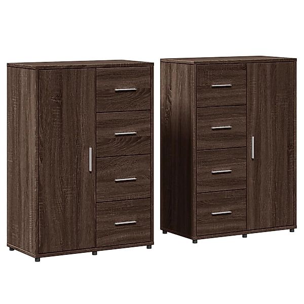 vidaXL Sideboards 2 Stk Braun Eichen-Optik 60x31x84 cm Holzwerkstoff 327659 günstig online kaufen