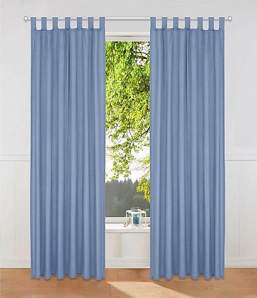 OTTO home Vorhang Parry (2 St), Schlaufen, blickdicht, Polyester, 2-er Set, günstig online kaufen