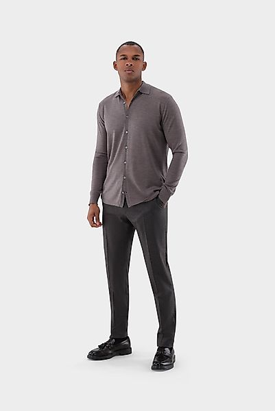 Strickhemd aus ultrafeiner Merinowolle günstig online kaufen