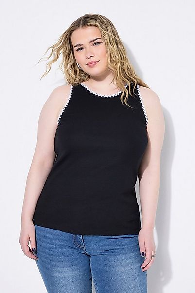 Studio Untold Longtop Ripptop Slim Shape Häkel-Kanten günstig online kaufen