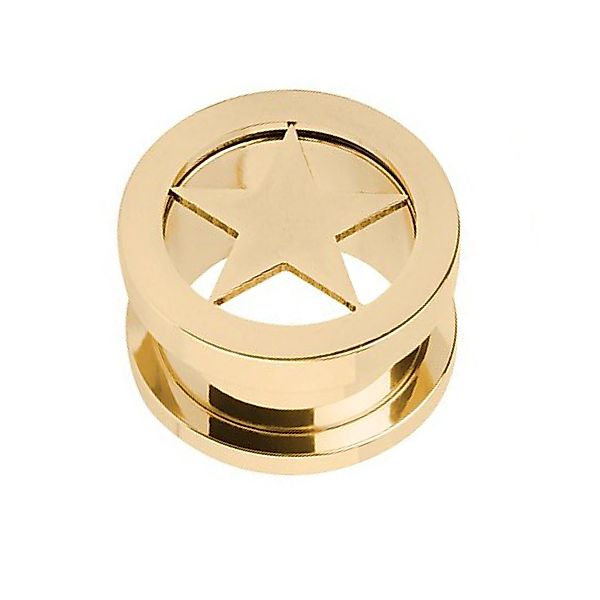 Taffstyle Plug Piercing Schraubverschluss mit Stern günstig online kaufen