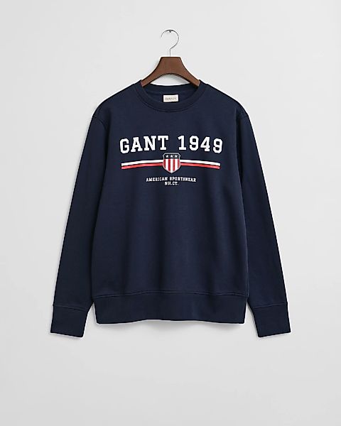 Gant Sweatshirt "GRAPHIC C-NECK SWEAT", Mit Rundhalsausschnitt günstig online kaufen