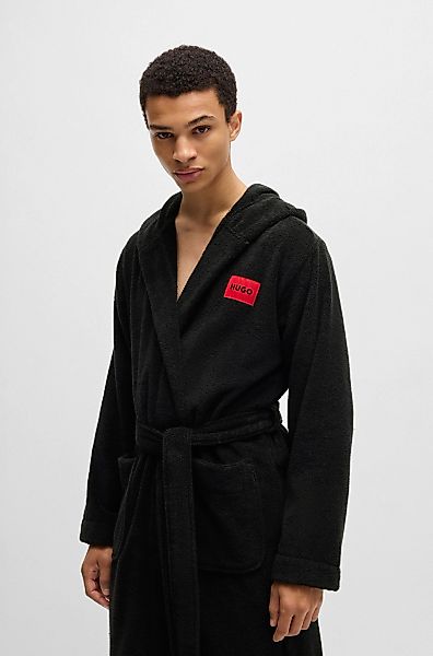 HUGO Bademantel Terry Gown Hooded, Midilänge, günstig online kaufen