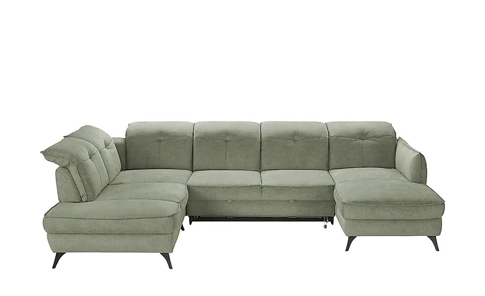 medium Wohnlandschaft inklusive diverser Funktionen Milan ¦ grün ¦ Maße (cm günstig online kaufen