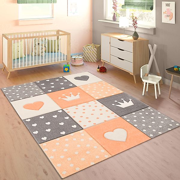 Paco Home Kinderteppich »Cosmo 339«, rechteckig, 16 mm Höhe, Kurzflor, Past günstig online kaufen