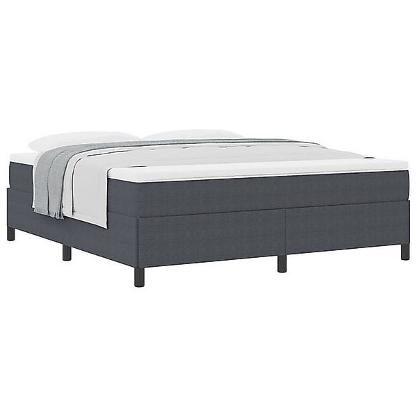 vidaXL Bett Bettgestell Dunkelgrau 180x200 cm Cord-Stoff (1-tlg) günstig online kaufen