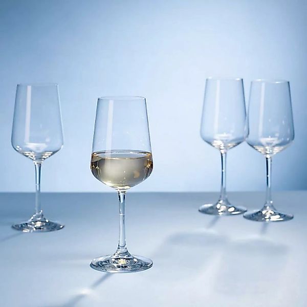 Villeroy & Boch Ovid Kristallglas Weißweinglas Set 4-tlg. 0,38 L / h: 214 m günstig online kaufen