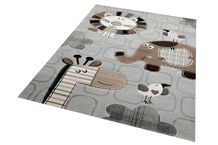 Carpetia Kinderteppich Kinderzimmer Teppich afrikanische Tierel günstig online kaufen