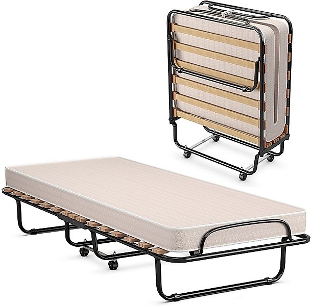 COSTWAY Gästebett klappbar 80x190cm auf Rädern, günstig online kaufen