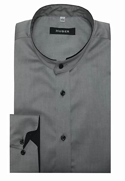 Huber Hemden Langarmhemd HU-0077 Stehkragen, Kragenkontrast, Regular Fit-ge günstig online kaufen