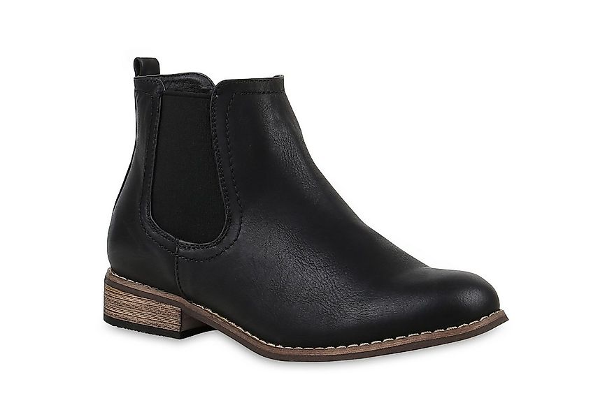 VAN HILL 811822 Chelseaboots Gefütterte Damen Chelsea Boots Leder-Optik Sti günstig online kaufen