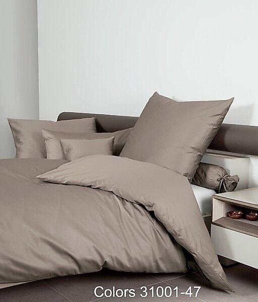 Janine Janine Mako-Satin Bettwäsche Colors 31001 cappuccino Größe:  155x200 günstig online kaufen