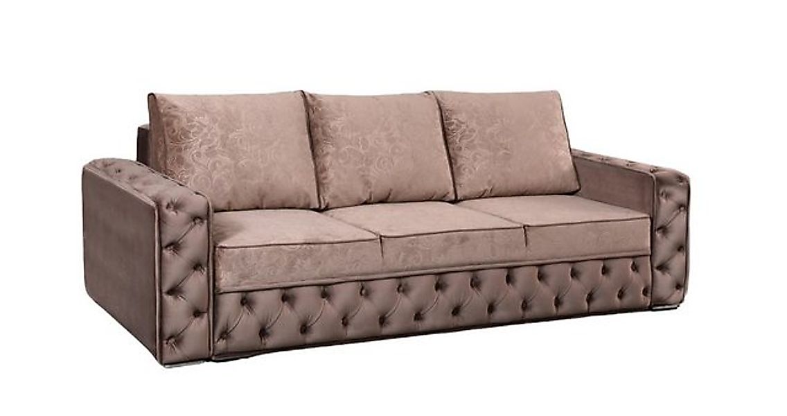 JVmoebel 4-Sitzer Chesterfield Design Couchen 4 Sitzplatz Textil Big Sofa S günstig online kaufen