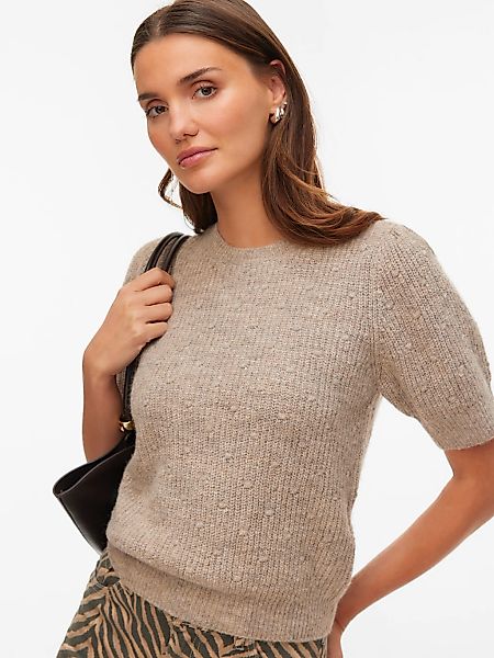 Vero Moda Strickpullover "VMGENIUS 2/4 O-NECK SHORT PULLOVER BOO" mit zarte günstig online kaufen
