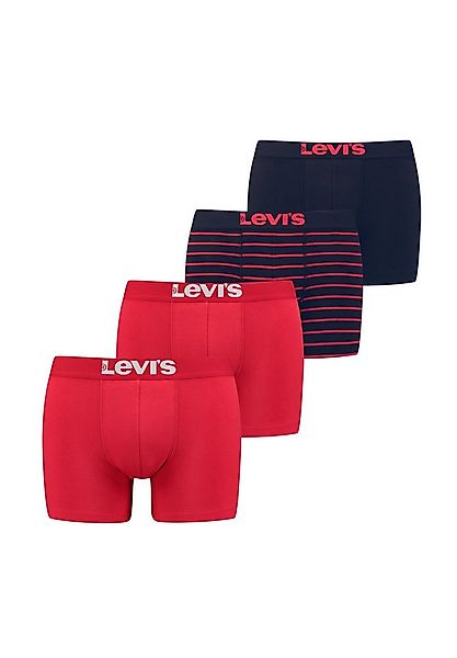 Levi's® Boxershorts LEVIS MEN SOLID BASIC BOXER & VINTAGE STRIPE 4P ECOM (S günstig online kaufen