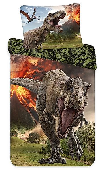 Jurassic World Kinderbettwäsche Bettwäsche Set, Jurassic World "Volcano", 1 günstig online kaufen