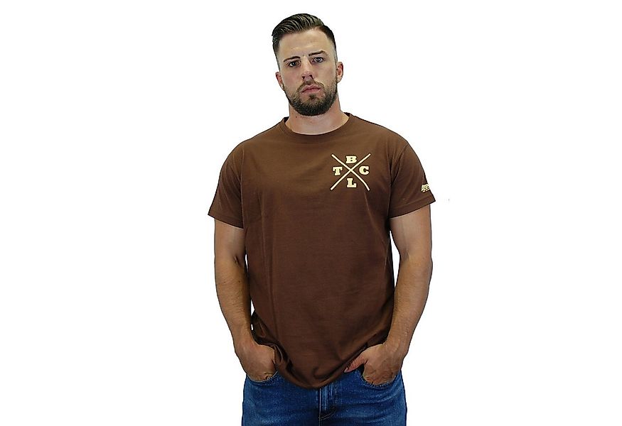 BRACHIAL THE LIFESTYLE COMPANY T-Shirt Brachial T-Shirt "Beach" braun 2XL günstig online kaufen