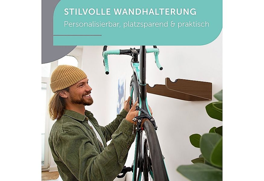 madeco Fahrradwandhalterung FlyBike Fahrrad Wandhalterung Holz - Design Fah günstig online kaufen
