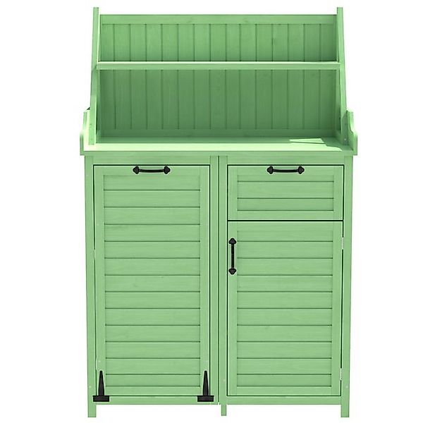 Gotagee Werkzeugschrank Holz Gartenschrank Gartenschrank Geräteschuppen Ter günstig online kaufen