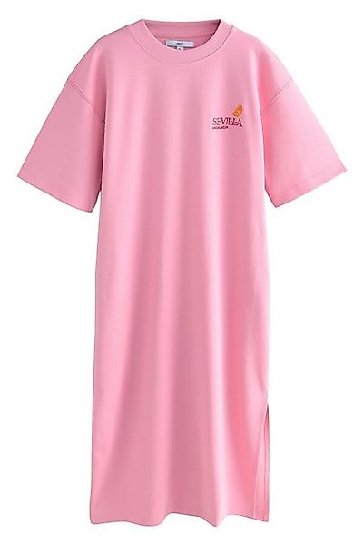 Next Midikleid Kurzärmeliges Midi-Kleid mit Grafik, Kurzgröße (1-tlg) günstig online kaufen
