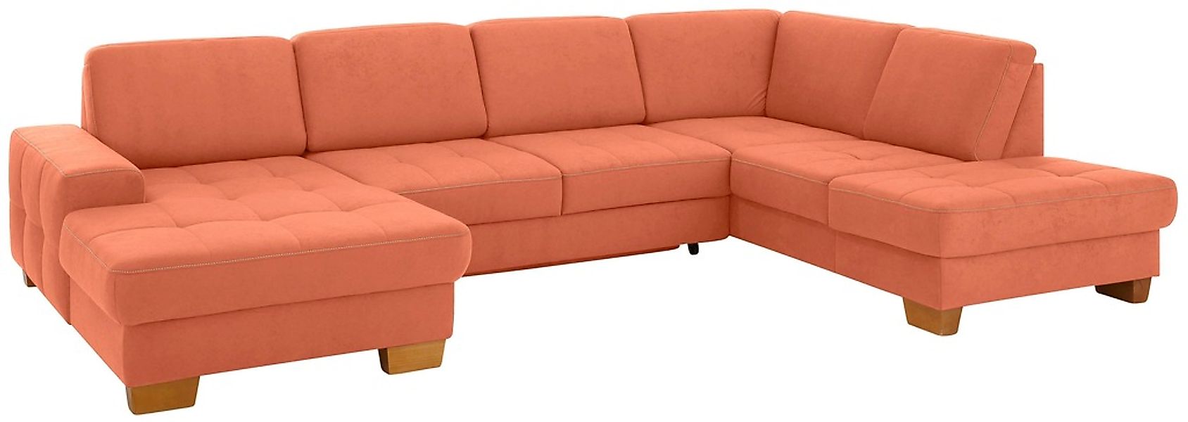 Home affaire Wohnlandschaft »Puccini U-Form« mit Federkern, Sitztiefenverst günstig online kaufen