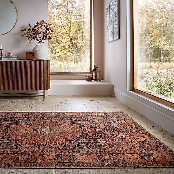 FLAIR RUGS Teppich »Nico«, rechteckig, 4 mm Höhe, Waschbarer Traditioneller günstig online kaufen