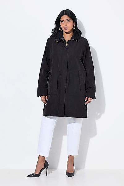 Ulla Popken Outdoorjacke Jacke Zierfalten A-Linie günstig online kaufen