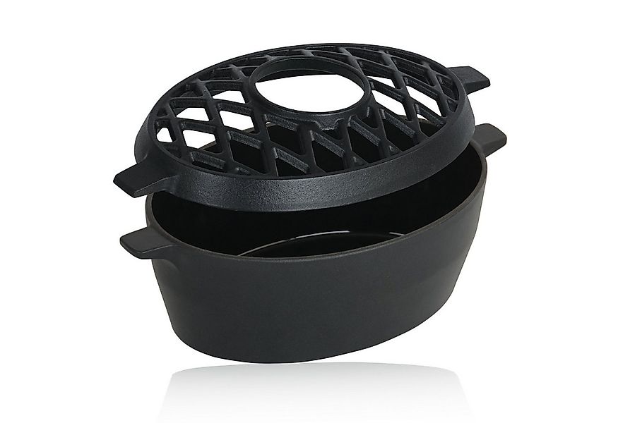 BBQ-Toro Luftbefeuchter Gusseisen Luftbefeuchter emailliert schwarz, 2,7 Li günstig online kaufen