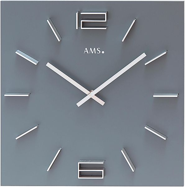 AMS Wanduhr »W9594«, Quarzuhr,Holz,Wohnzimmer,Esszimmer,Küche,Arbeitszimmer günstig online kaufen