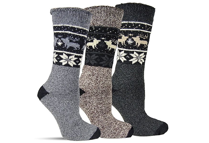Frostfighter Thermosocken Herren Wintersocken (3-Paar) fusselfreies dickes günstig online kaufen