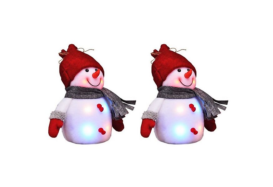 Gravidus Schneemann 2er Set LED Deko Schneemann Figur Weihnachten günstig online kaufen