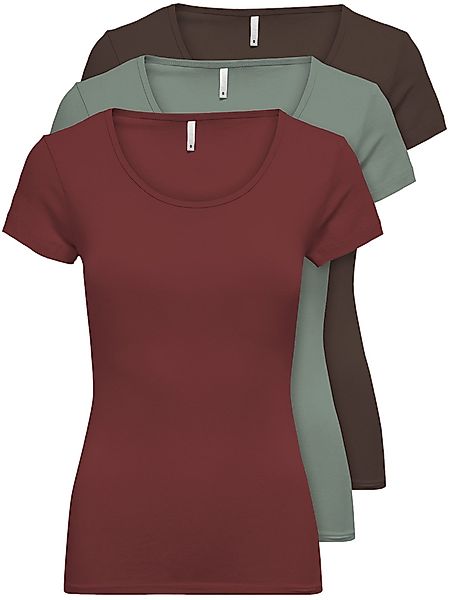 ONLY T-Shirt ONLLIVE LOVE NEW (3-tlg., günstig online kaufen