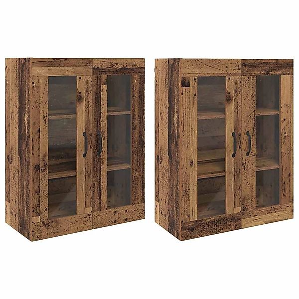 vidaXL Wandmontierte Schränke 2 Stk Altholz 69,5 x 34 x 90 cm 3394536 günstig online kaufen