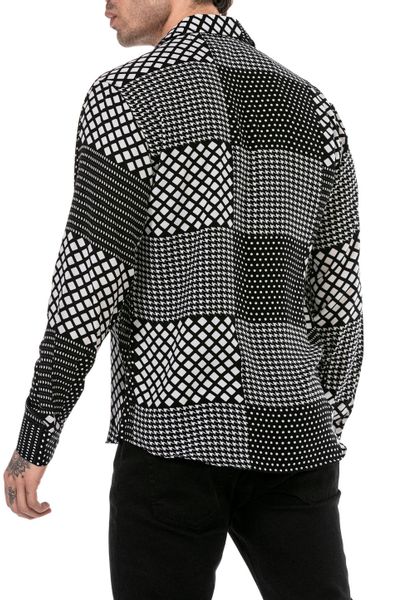 RedBridge Langarmhemd mit modernem Patchwork-Design für günstig online kaufen