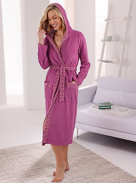 Witt Damenbademantel Bademantel ., Länge ca. 115 cm, Baumwolle, Bindeband günstig online kaufen