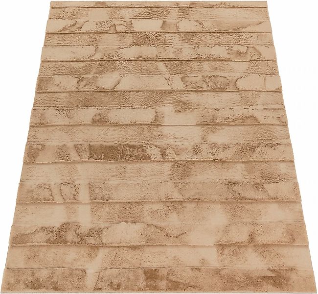 Paco Home Hochflor-Teppich "Arnheim 744" rechteckig 24 mm Höhe Uni Farben, günstig online kaufen